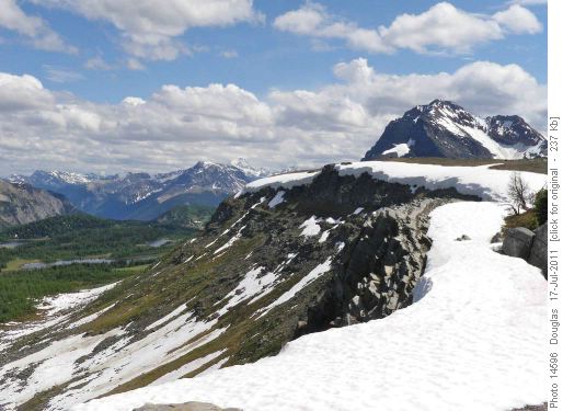 Cornices along the Ramparts looking towards Assiniboine