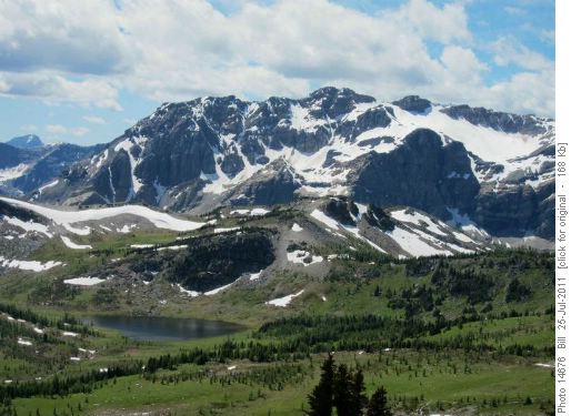 View to the west - unnamed peak