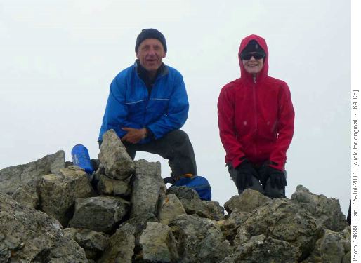 Carl and Marg on Narao Peak