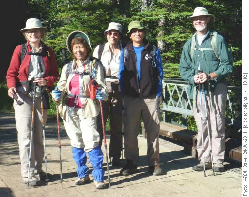 Group on Sheep Falls Bridge