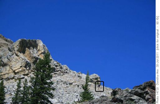 Francisco skips down from his Ram Mtn ascent