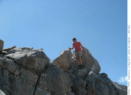 michelle on S. peak of Lawrence Grassi