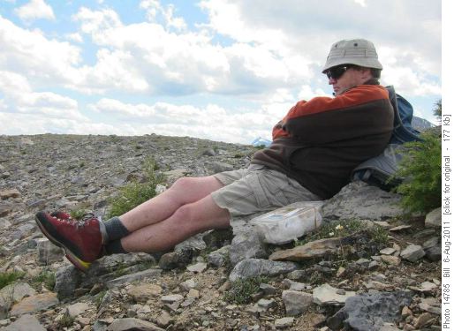 {220 Jim P} relaxing on the ridgetop