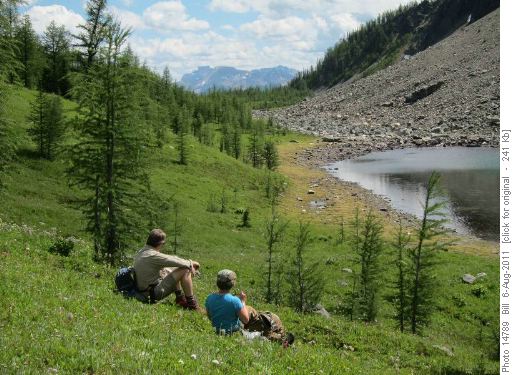 Resting at Second Lake