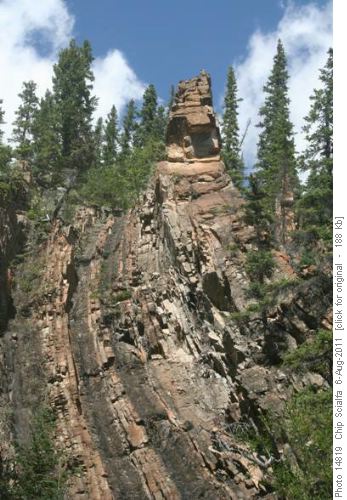 Rock formation in Allstones Creek