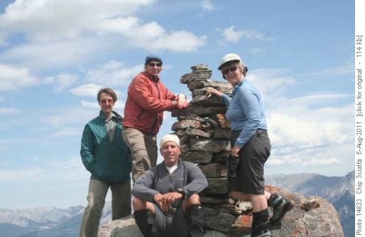 Group shot on Whirlpool Ridge