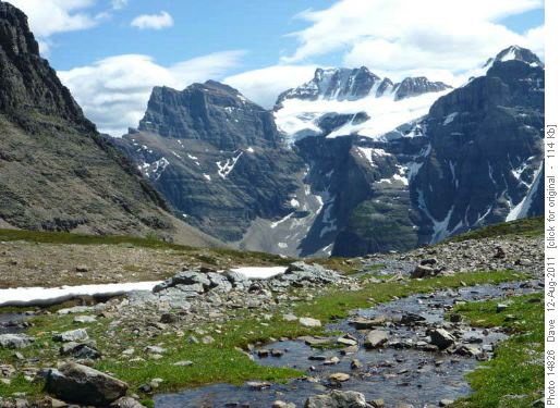 Valley of 10 peaks and Wenkchemna Glacier