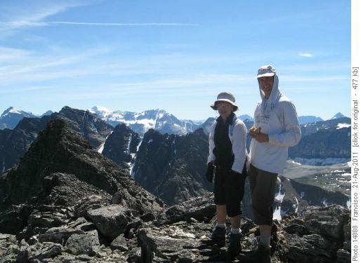 Gerald and Jeannette on South Panorama ridge