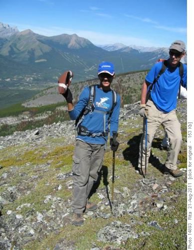 Waheed with football found on ridge