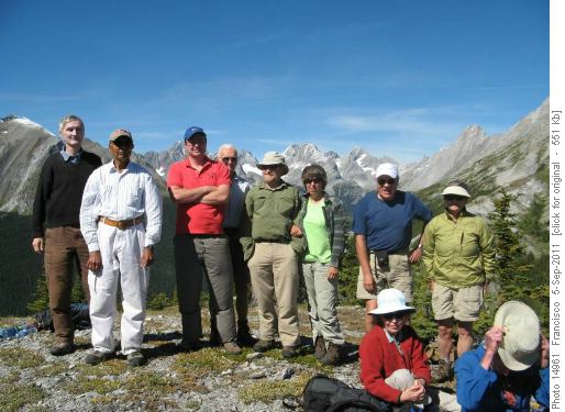 Our group on Kananaskis viewpoint