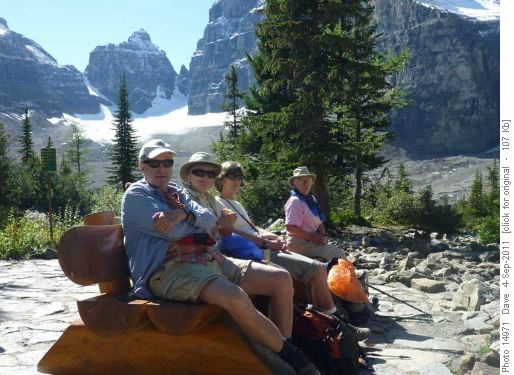 Lunch at Plain of 6 Glaciers teahouse