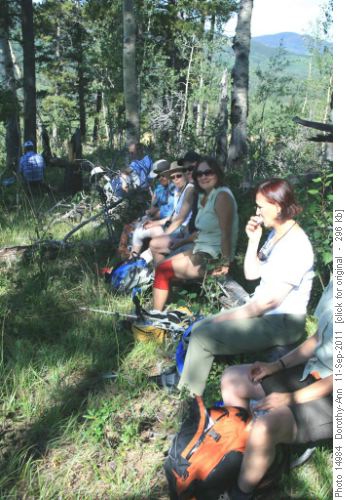 Rest break before leaving Long Prairie