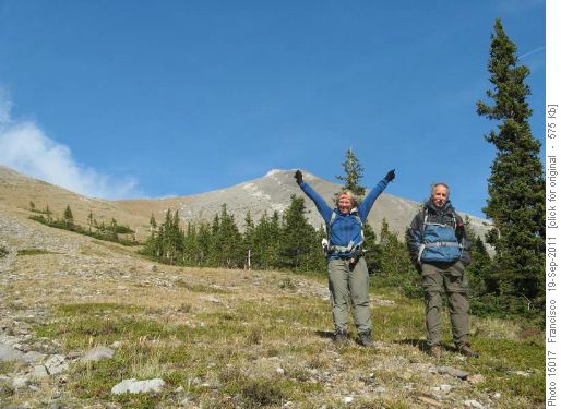 Kim &Dave.Summit in background