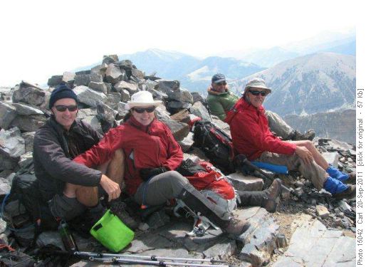 Summit group on Wheeler Peak