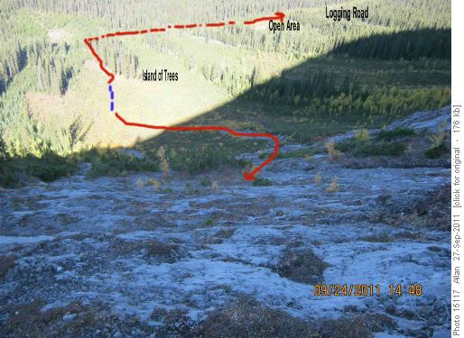 Mt Shark Access Route