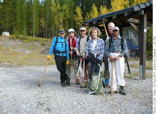Mt Allan work party: Nick, {162 Peter Fischer}, {655 Stuart Dechka}, {465 Carolyn Croasdale}, {177 Ron Hunter} & {179 Ghulam Jamro}