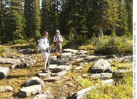 Stepping Stones at outflow of Upper Twin Lake