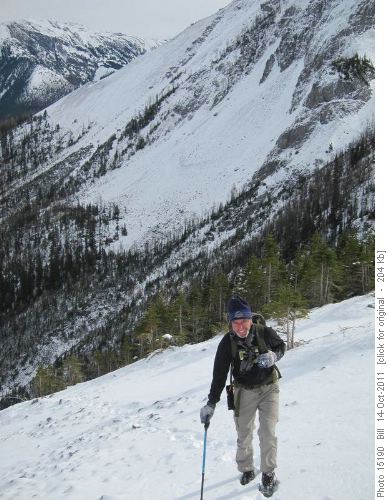 {1149 Bern Rosner} climbing into the upper basin