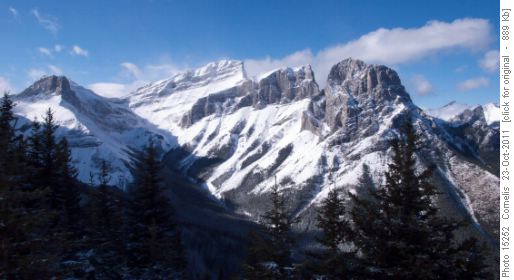 The Three Sisters seen from Windridge