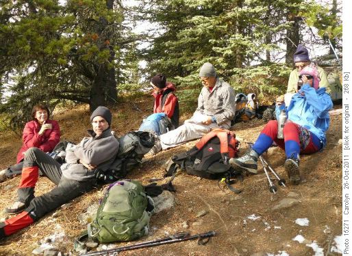 Break before Prairie Mtn's Peak