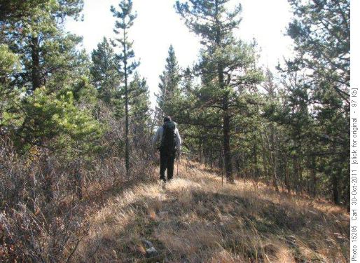 Lost Knife Creek Hills ridge walking