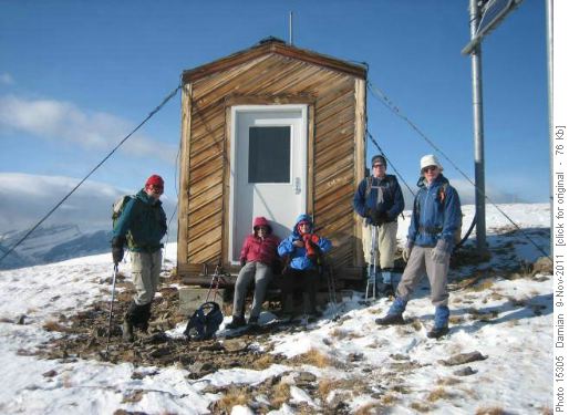 Relaxing on south peak