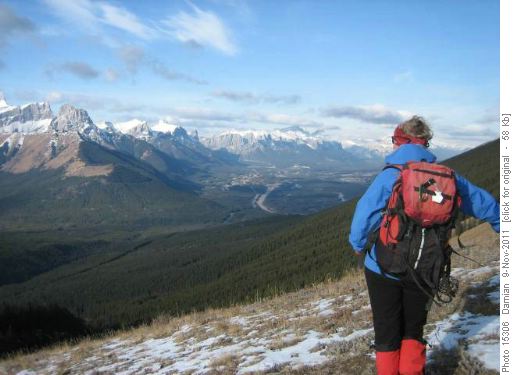 Looking towards Canmore