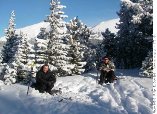 Stuart & Carl-lunch at Skogan Pass