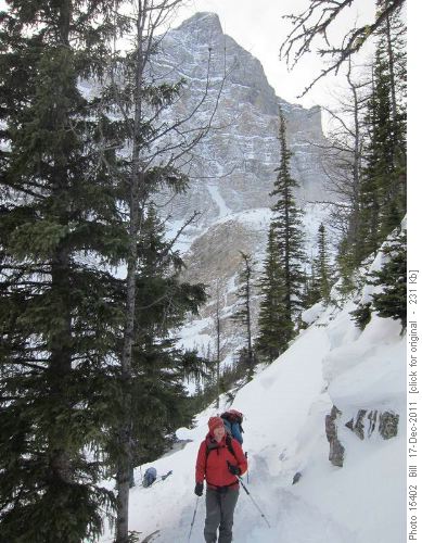 Traversing steep slopes above Sheol valley