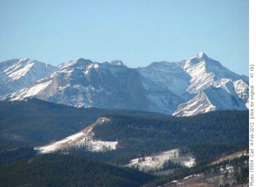 Mount Gibraltar with Green Mountain below