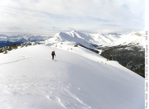 Start of one of the down routes