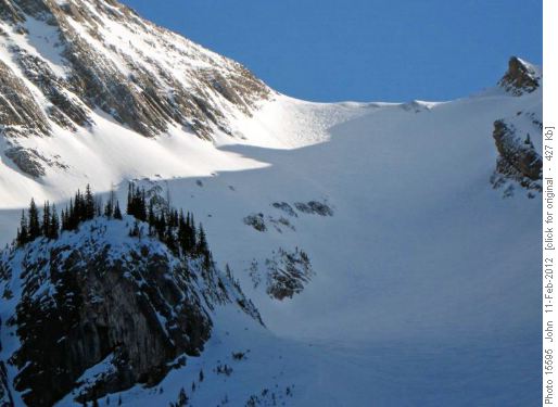 North side of Hero Knob col