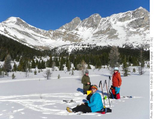 Lunch stop near Half Way Hut