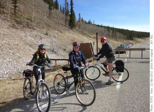 starting at Elbow falls, Jeannet,Janice, Ivan