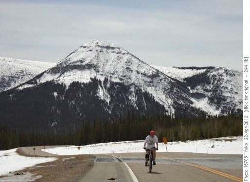 Last up hill, closed HWY 66, Ivan