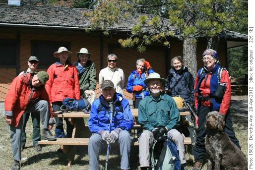 Group in sunny lunch spot