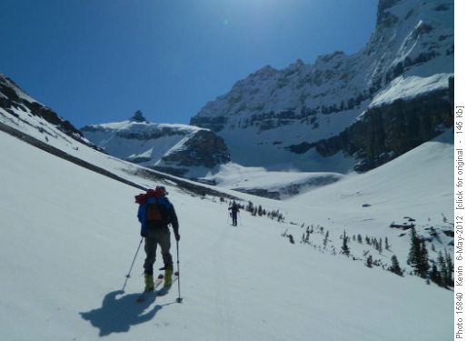 Traversing the head of the valley