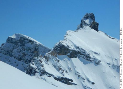 Rock pinacle to the South of Storm Mountain