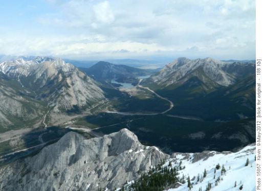 View of Barrier Lake from the summit