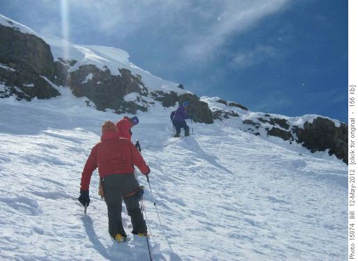 Mt Hector summit block ascent