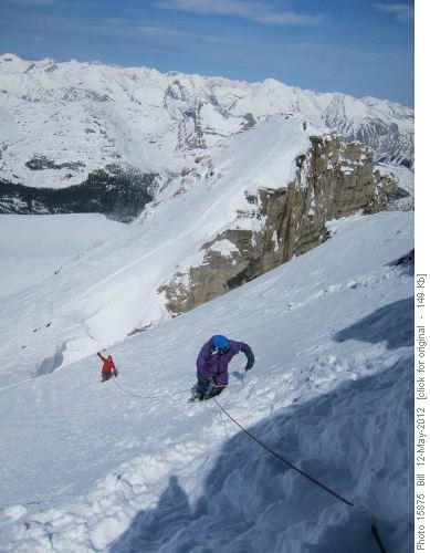 Mt Hector sumit block descent