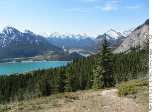Prairie View lookout, south to Barrier Lake