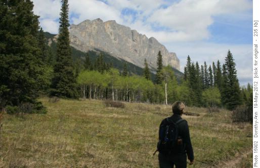 Yamnuska minus its earlier cloud cover