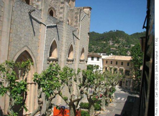 Church and village of Esporles, Mallorca