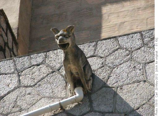 Gargoyle on church at Esporles