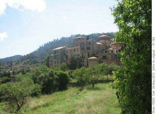 View from Es Petite Hotel patio, Valldemossa