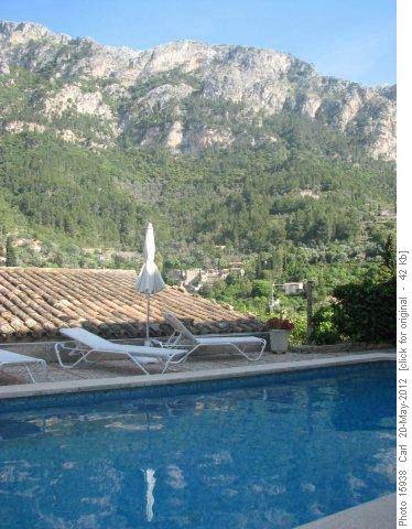 The pool at the Hotel des Puig in Deia, Mallorca