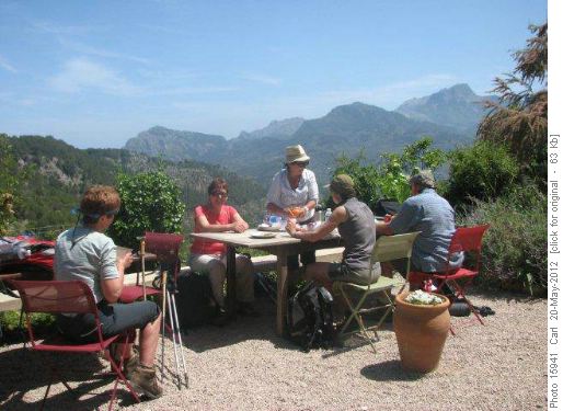 Lunch with a view--not roughing it here!