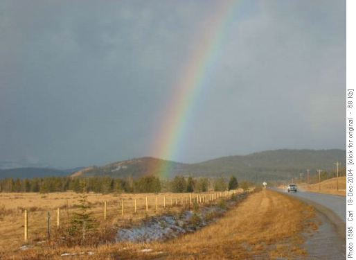 Christmas rainbow