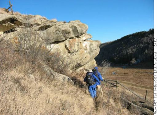 Big Hill Creek sandstone outcropping